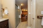 UPPER LEVEL BATHROOM 3 WITH WALK IN SHOWER IN BEDROOM 4 SUITE